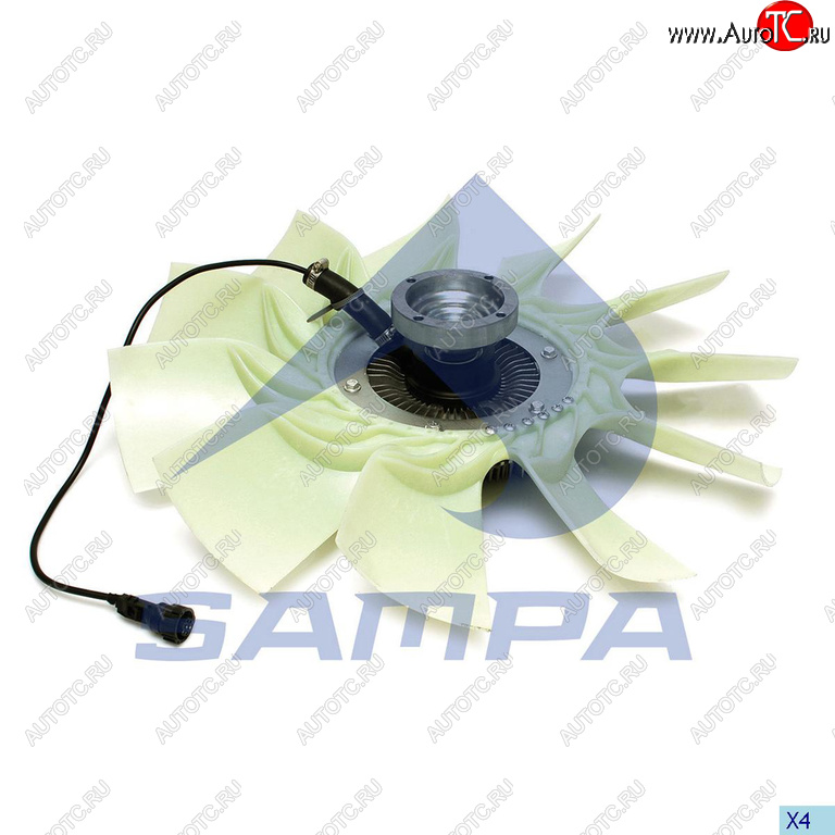 41 999 р. Вентилятор VOLVO FM9,12,13 охлаждения радиатора с муфтой SAMPA SAMPA 033.228-01  с доставкой в г. Пермь