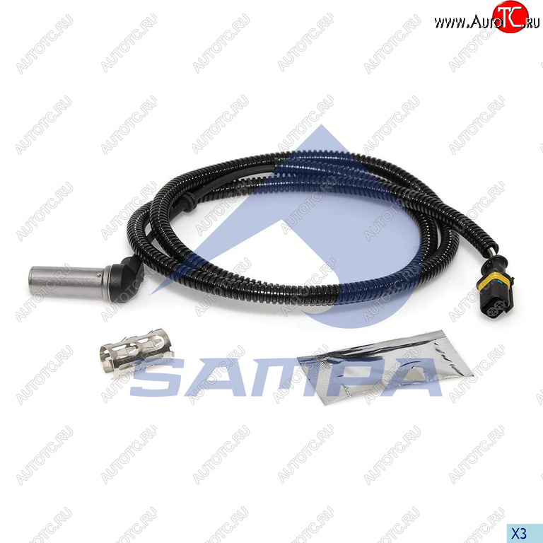 1 269 р. Датчик АБС MAN TGA колеса переднего правого SAMPA SAMPA 096.332  с доставкой в г. Пермь
