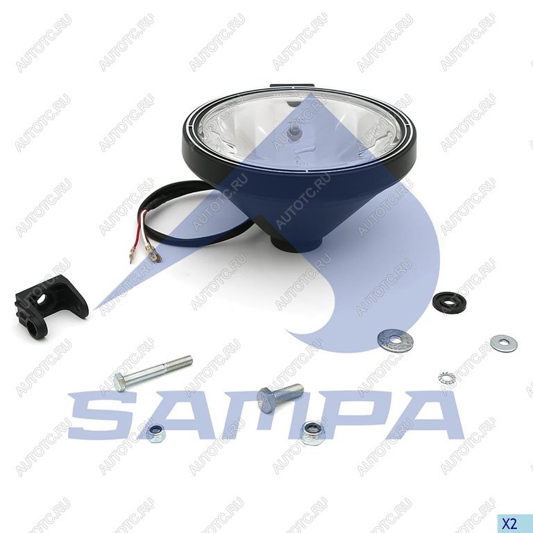 6 699 р. Фара противотуманная DAF VOLVO праваялевая SAMPA SAMPA 052.307  с доставкой в г. Пермь