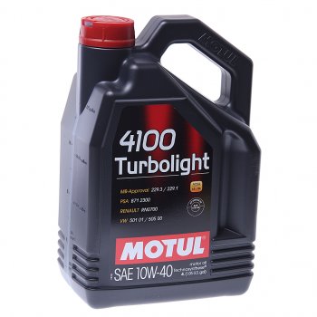 3 399 р. Масло моторное 4100 TURBOLIGHT 10W40 п/синт.4л MOTUL MOTUL 109462 MOTUL 109462  с доставкой в г. Пермь. Увеличить фотографию 1