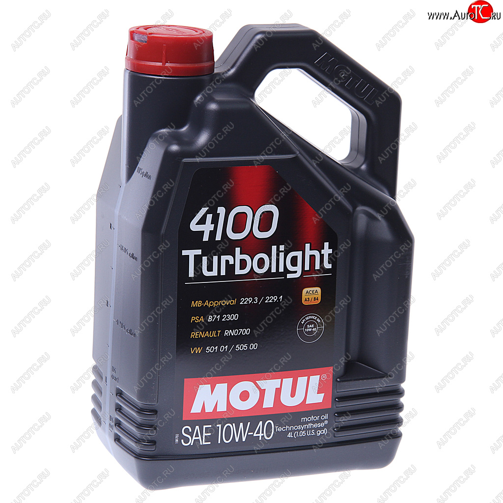 3 399 р. Масло моторное 4100 TURBOLIGHT 10W40 п/синт.4л MOTUL MOTUL 109462 MOTUL 109462  с доставкой в г. Пермь