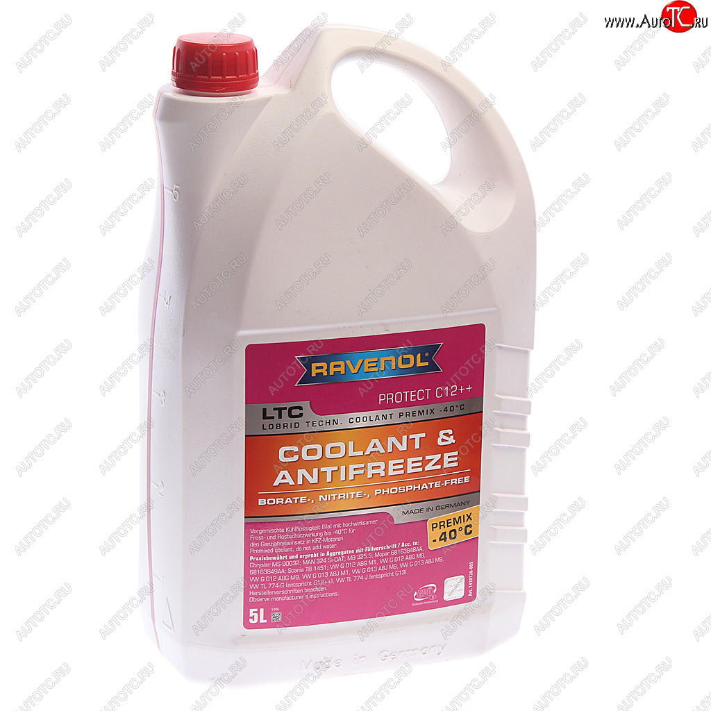3 499 р. Антифриз красный -40C 5л C12 готовый RAVENOL RAVENOL 1410126005 RAVENOL 1410126005  с доставкой в г. Пермь