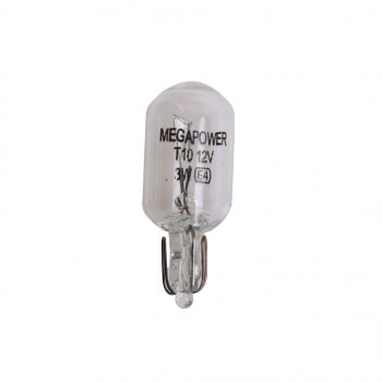 11 р. Лампа 12V W3W W2.1x9.5d Standart MEGAPOWER MEGAPOWER 370-33-068  с доставкой в г. Пермь. Увеличить фотографию 1