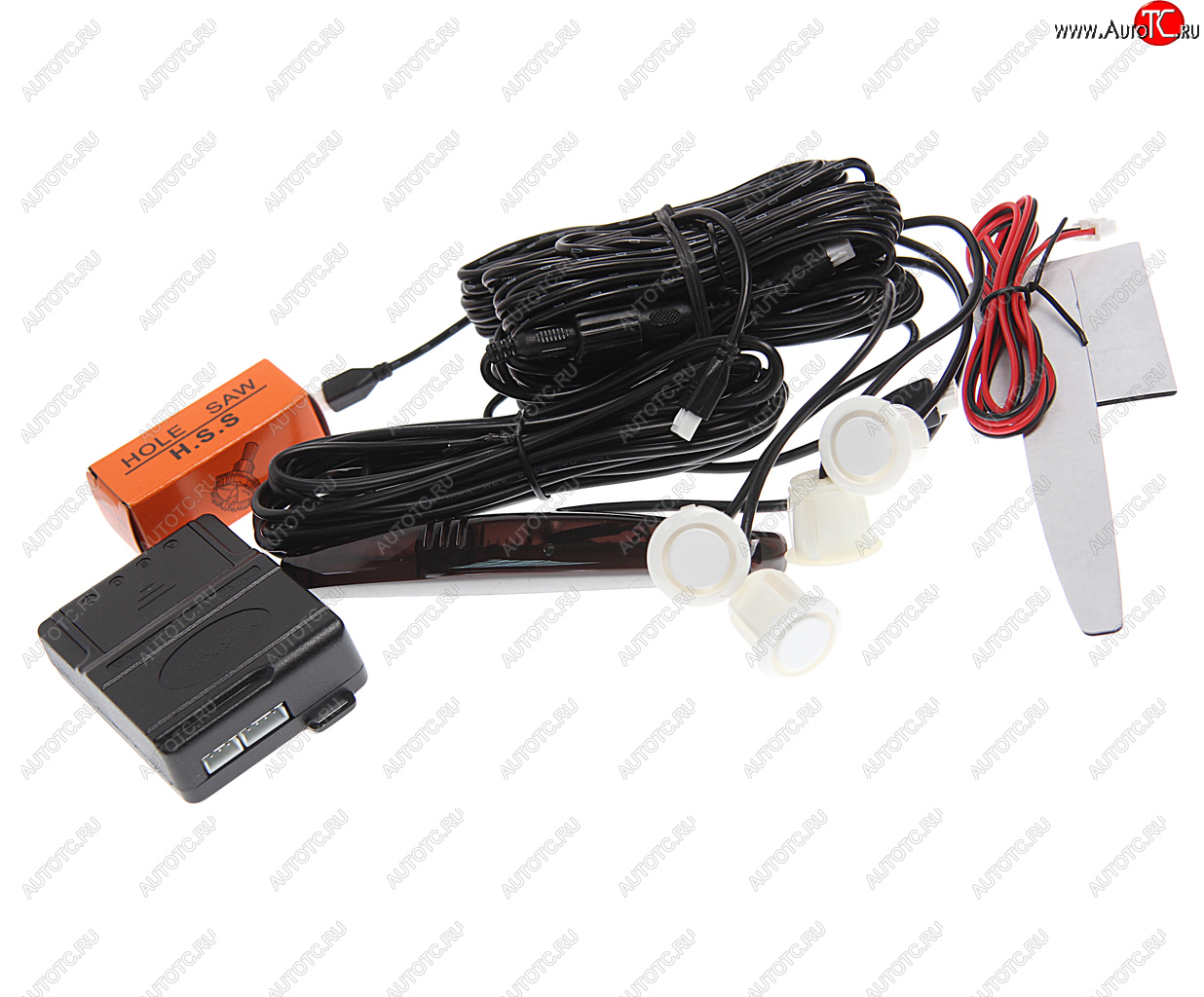 2 299 р. Датчик парковки d=19мм INTERPOWER INTERPOWER ip-415 (19mm) (4 датчика) white  с доставкой в г. Пермь