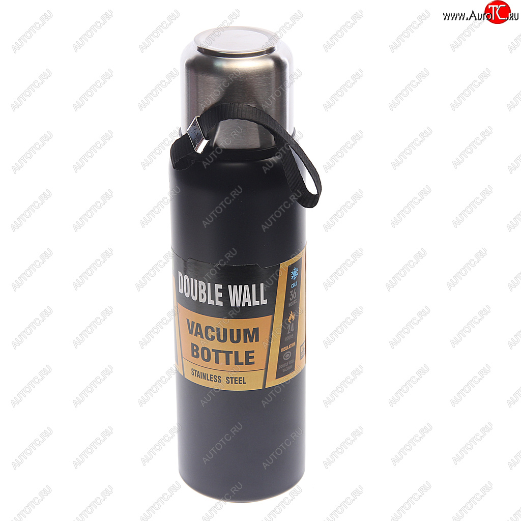 1 239 р. Термос 0.75л нержавеющая сталь 304 черный NO NAME b070016 black  с доставкой в г. Пермь