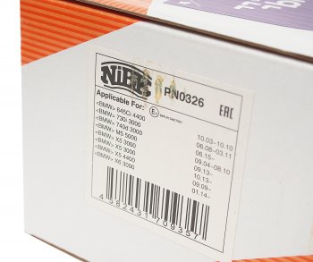 4 699 р. Колодки тормозные задние (4шт.) NIBK BMW X6 E71 дорестайлинг (2008-2012)  с доставкой в г. Пермь. Увеличить фотографию 3