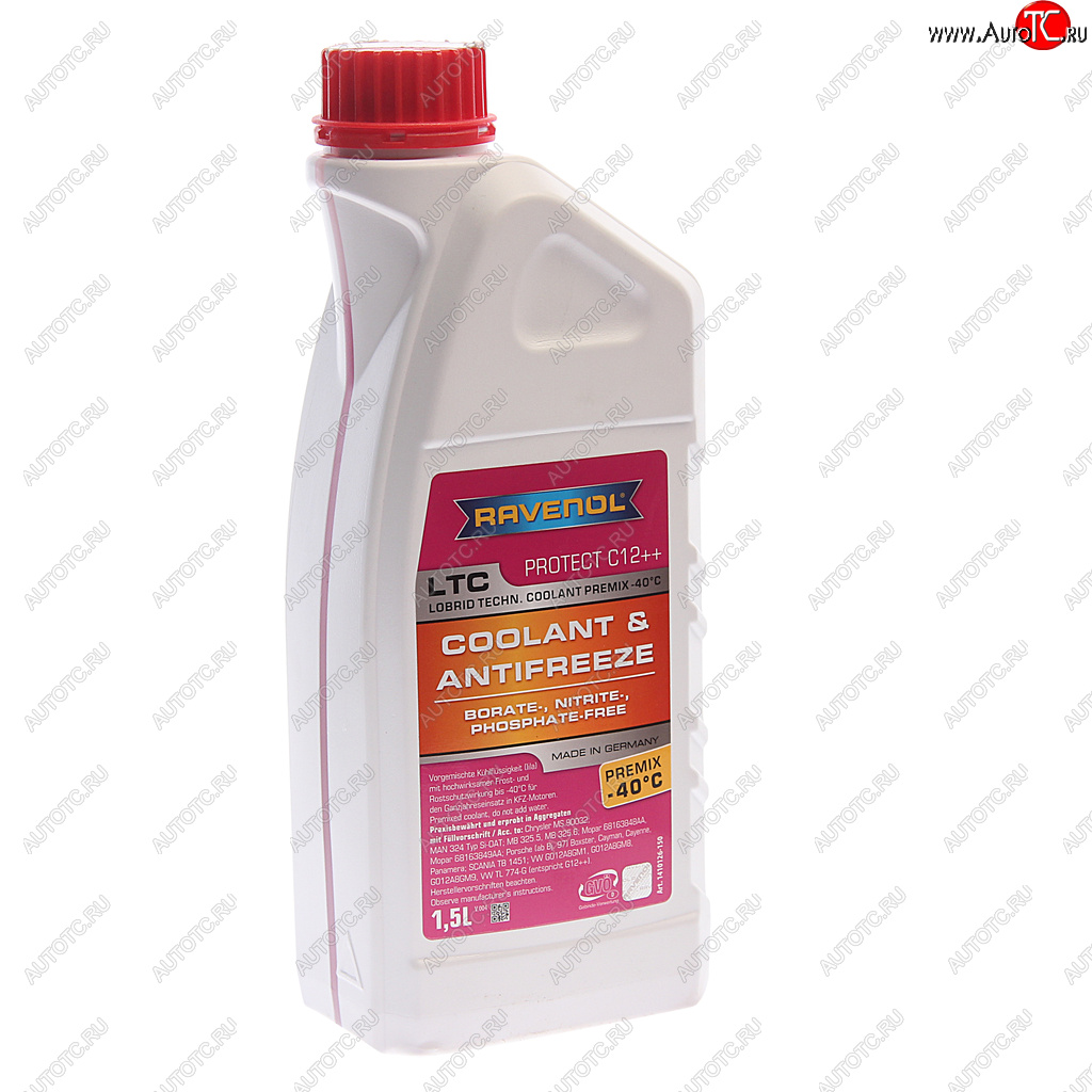 999 р. Антифриз красный -40C 1.5л C12 готовый RAVENOL RAVENOL 1410126-150-01-999 RAVENOL 1410126-150-01-999  с доставкой в г. Пермь