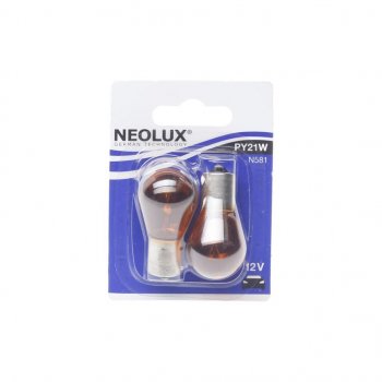 215 р. Лампа 12V PY21W BAU15s 280лм блистер (2шт.) Standard NEOLUX NEOLUX n581-02b  с доставкой в г. Пермь. Увеличить фотографию 1