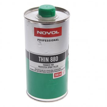 519 р. Разбавитель THIN 880 для жидкой шпатлевки 500мл NOVOL NOVOL 32201  с доставкой в г. Пермь. Увеличить фотографию 1