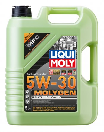 8 849 р. Масло моторное MOLYGEN NEW GENERATION 5W30 синт.5л LIQUI MOLY LIQUI MOLY 9043 LIQUI MOLY 9043  с доставкой в г. Пермь. Увеличить фотографию 1
