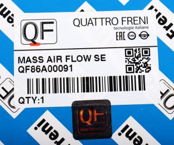 4 099 р. Датчик массового расхода воздуха VW Passat (01-05) A4 (00-04) QUATTRO FRENI QUATTRO FRENI qf86a00091  с доставкой в г. Пермь. Увеличить фотографию 6