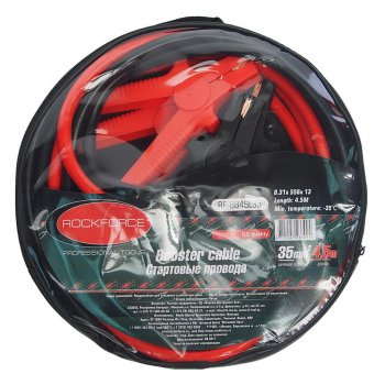 3 399 р. Провода для прикуривания 1000А 4.5м (морозостойкие) ROCKFORCE ROCKFORCE rf-884sl35  с доставкой в г. Пермь. Увеличить фотографию 1