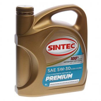 2 459 р. Масло моторное PREMIUM ACEA SL/CF 5W30 синт.4л SINTEC SINTEC 801969 SINTEC 801969  с доставкой в г. Пермь. Увеличить фотографию 1