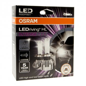 13 649 р. Лампа светодиодная 12V H7H18 PX26dPY26d-1 +350% 6000K (2шт.) Led White Ledriving HL Intense OSRAM OSRAM 64210dwint  с доставкой в г. Пермь. Увеличить фотографию 4