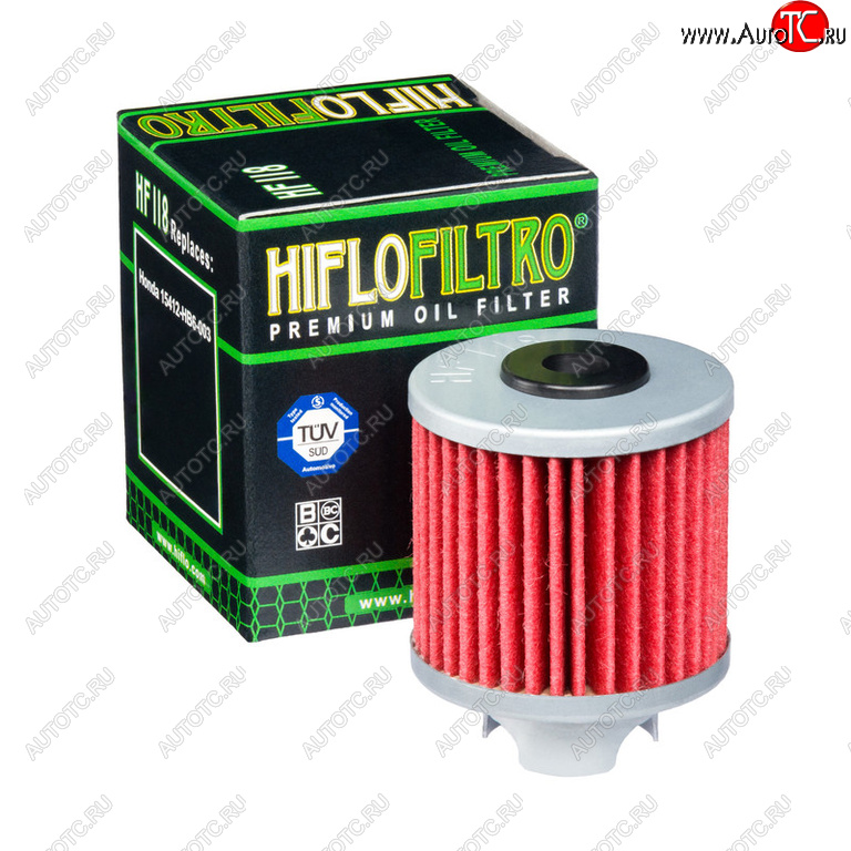 599 р. Фильтр масляный мото HONDA HIFLO FILTRO HIFLO FILTRO hf118  с доставкой в г. Пермь