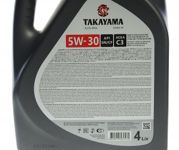 2 999 р. Масло моторное API SNCF C3 5W30 синт.4л TAKAYAMA TAKAYAMA 605523  с доставкой в г. Пермь. Увеличить фотографию 2