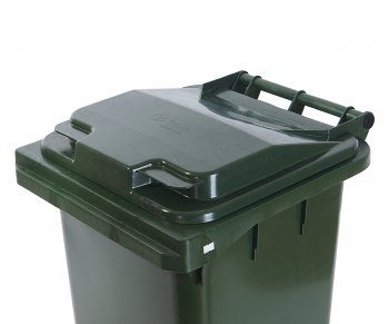 3 369 р. Контейнер мусорный 120л на колесах темно-зеленый 23.C29 IPLAST IPLAST ip-551601  с доставкой в г. Пермь. Увеличить фотографию 2