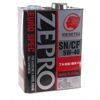 7 299 р. Масло моторное ZEPRO EURO SPEC F-S 1849-41 5W40 синт.4л IDEMITSU IDEMITSU 1849-004  с доставкой в г. Пермь. Увеличить фотографию 1
