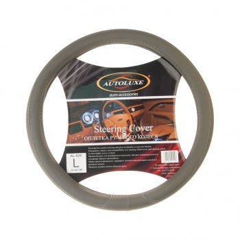 Оплетка руля (L/39-41 см, экокожа) AUTOLUXE AL-029 Honda ZR-V 1 (2022-2025) (серый)