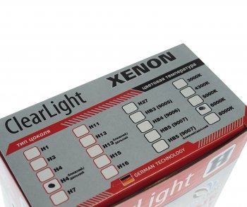 1 159 р. Лампа ксеноновая H4 6000K биксенон (2шт.) CLEARLIGHT CLEARLIGHT lcl 0h4 b60-0ll  с доставкой в г. Пермь. Увеличить фотографию 4