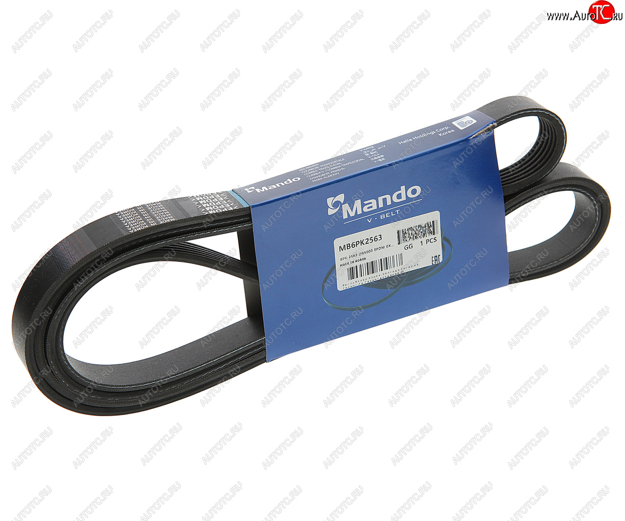1 599 р. Ремень приводной поликлиновой 6PK2563 MITSUBISHI Outlander (06-) MANDO MANDO mb6pk2563  с доставкой в г. Пермь