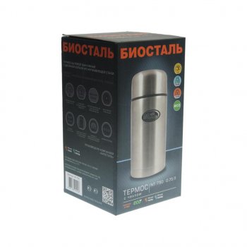 1 659 р. Термос 0.75л широкая горловина (суповой) в чехле BIOSTAL BIOSTAL nt-750  с доставкой в г. Пермь. Увеличить фотографию 3