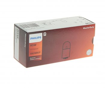 66 р. Лампа 24V R5W BA15s Master Duty PHILIPS PHILIPS 13821mdcp  с доставкой в г. Пермь. Увеличить фотографию 2
