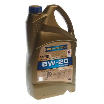 5 299 р. Масло моторное VFE 5W20 синт.4л RAVENOL RAVENOL 1111311-004  с доставкой в г. Пермь. Увеличить фотографию 1