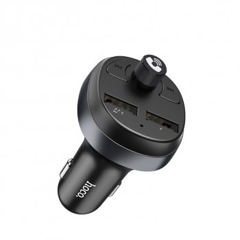 999 р. Устройство зарядное в прикуриватель с трансмиттером (bluetooth,hands free) HOCO HOCO e41 black HOCO e41 black  с доставкой в г. Пермь. Увеличить фотографию 3