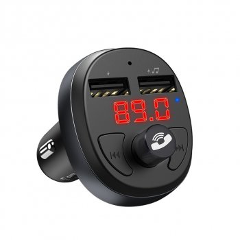 999 р. Устройство зарядное в прикуриватель с трансмиттером (bluetooth,hands free) HOCO HOCO e41 black HOCO e41 black  с доставкой в г. Пермь. Увеличить фотографию 5