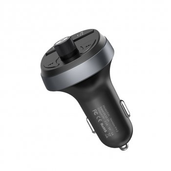 999 р. Устройство зарядное в прикуриватель с трансмиттером (bluetooth,hands free) HOCO HOCO e41 black HOCO e41 black  с доставкой в г. Пермь. Увеличить фотографию 1