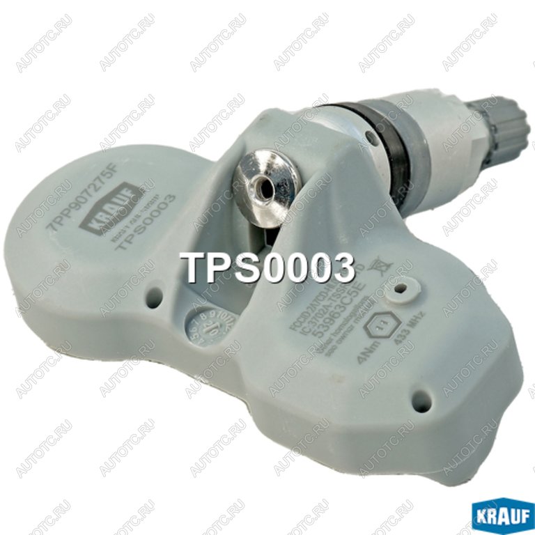 2 299 р. Датчик давления в шине BMW 7,X6 VW Touareg (11-14) AUDI A4,A6,Q7 (433 MHz) KRAUF KRAUF tps0003  с доставкой в г. Пермь