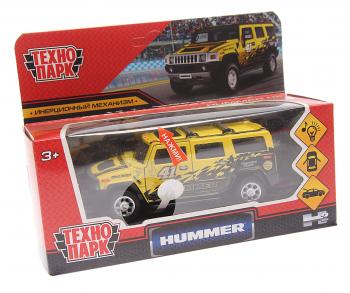 1 449 р. Модель автомобиля HUMMER H2 Спорт металлическая (свет, звук) ТЕХНОПАРК ТЕХНОПАРК hum2-12slsrt-ye  с доставкой в г. Пермь. Увеличить фотографию 1