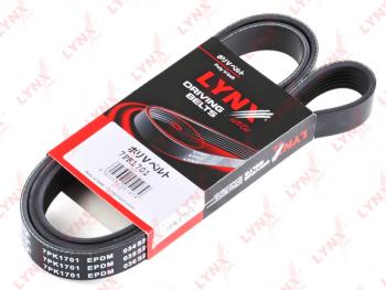 2 099 р. Ремень приводной поликлиновой 7PK1701 NISSAN Altima (06-) LYNX LYNX 7pk1701  с доставкой в г. Пермь. Увеличить фотографию 1