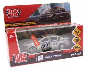 1 449 р. Модель автомобиля VW Passat металлическая (свет, звук) ТЕХНОПАРК ТЕХНОПАРК passat-12slpol-sr  с доставкой в г. Пермь. Увеличить фотографию 1