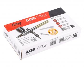 3 699 р. Аэрограф 1.0атм. 9лмин. с боковым бачком 70мл FUBAG FUBAG 110108  с доставкой в г. Пермь. Увеличить фотографию 7