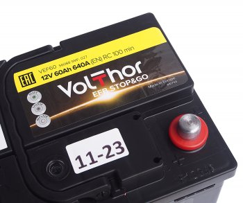 12 499 р. Аккумулятор VOLTHOR EFB 60Ач обратная полярность VOLTHOR 6ст60(0) 56088  с доставкой в г. Пермь. Увеличить фотографию 4