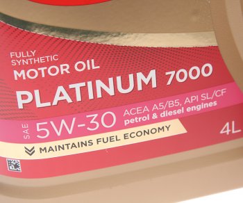 2 079 р. Масло моторное Platinum 7000 A5B5 5W30 синт.4+1л SINTEC SINTEC 600224  с доставкой в г. Пермь. Увеличить фотографию 2
