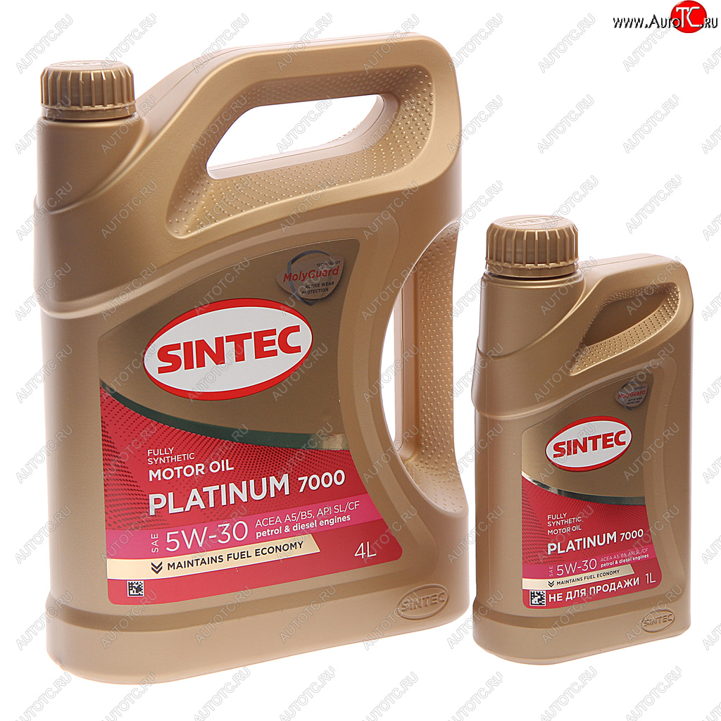 2 079 р. Масло моторное Platinum 7000 A5B5 5W30 синт.4+1л SINTEC SINTEC 600224  с доставкой в г. Пермь