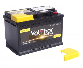 14 499 р. Аккумулятор VOLTHOR EFB 70Ач обратная полярность VOLTHOR 6ст70(0) 57088  с доставкой в г. Пермь. Увеличить фотографию 2