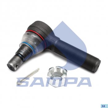 1 569 р. Наконечник рулевой тяги VOLVO (M24x1.5 M30x1.5 L=140) SAMPA SAMPA 097.763-01  с доставкой в г. Пермь. Увеличить фотографию 1