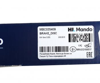 2 499 р. Диск тормозной BMW 3 (E30) (82-) передний (1шт.) MANDO MANDO mbc035409 MANDO mbc035409  с доставкой в г. Пермь. Увеличить фотографию 5