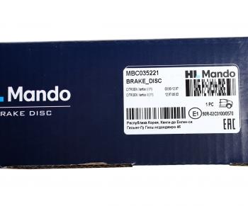1 599 р. Диск тормозной CITROEN Xantia (X1) (93-98) задний (1шт.) MANDO MANDO mbc035221 MANDO mbc035221  с доставкой в г. Пермь. Увеличить фотографию 4