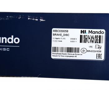 2 479 р. Диск тормозной HYUNDAI Sonata (07-) KIA Magentis (07-) (15) задний (1шт.) MANDO MANDO mbc030058 MANDO mbc030058  с доставкой в г. Пермь. Увеличить фотографию 4