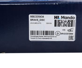 5 399 р. Диск тормозной TOYOTA Mark 2 (96-) LEXUS GS,IS (97-) передний (1шт.) MANDO MANDO mbc035434 MANDO mbc035434  с доставкой в г. Пермь. Увеличить фотографию 7
