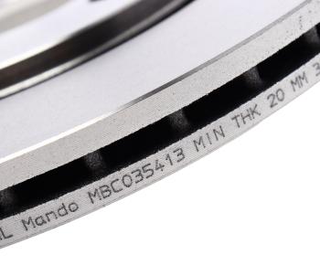 2 879 р. Диск тормозной VW Golf (91-97),Passat (91-96) SEAT Toledo (93-99) передний (1шт.) MANDO MANDO mbc035413 MANDO mbc035413  с доставкой в г. Пермь. Увеличить фотографию 4