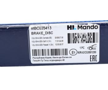 2 879 р. Диск тормозной VW Golf (91-97),Passat (91-96) SEAT Toledo (93-99) передний (1шт.) MANDO MANDO mbc035413 MANDO mbc035413  с доставкой в г. Пермь. Увеличить фотографию 6