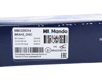 1 539 р. Диск тормозной VW Golf 1,2 передний (1шт.) MANDO MANDO mbc035314 MANDO mbc035314  с доставкой в г. Пермь. Увеличить фотографию 6
