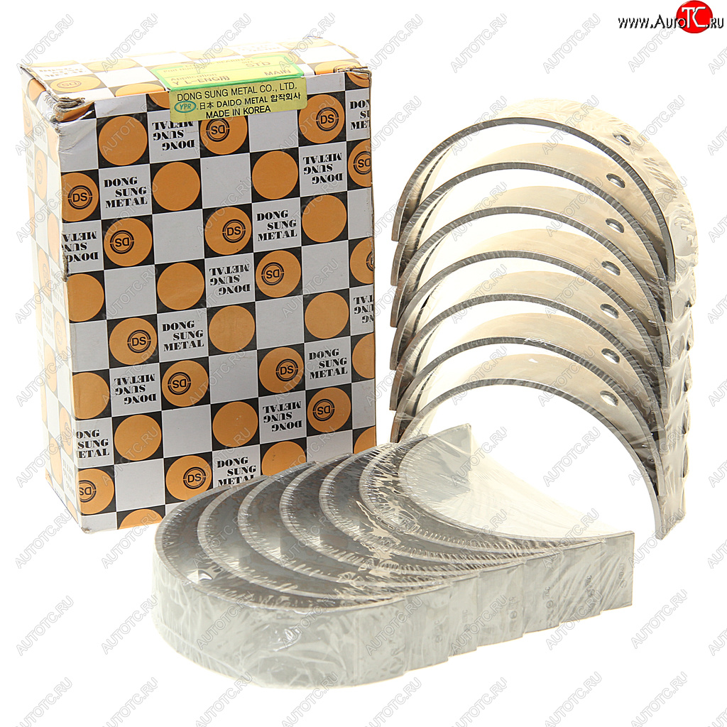 33 949 р. Вкладыши HYUNDAI HD250,270,500 (04-),Universe (07-) дв.D6CACB38 коренные d+0.00 комплект (14шт.) DS DS 21020-84000  с доставкой в г. Пермь
