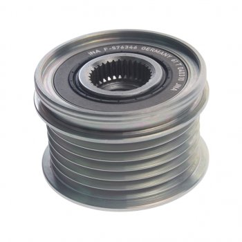 3 399 р. Шкив VW Golf (04-14) AUDI A3 (08-13) SEAT Leon (06-13) SKODA Octavia (09-13) генератора INA INA 535015510  с доставкой в г. Пермь. Увеличить фотографию 1